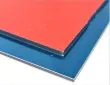 Panel dibond aluminio azul/rojo - lámina de 0,30mm. - 74,8 x 305 cm. - caja de 4 planchas