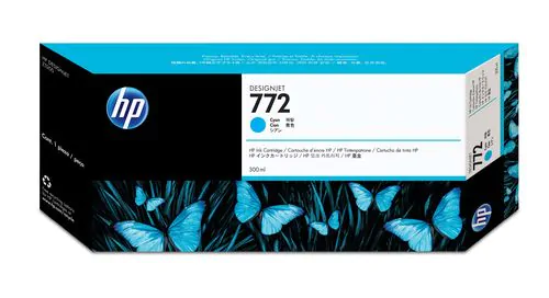 HP Cartucho de tinta DesignJet 772 cian de 300 ml