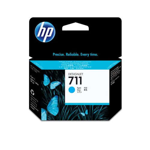 Cartucho de tinta HP 711 Cián 29ml	