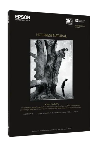 Epson Hot Press Natural, A3+, 25 hojas