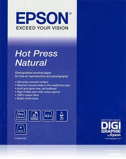 Epson Hot Press Natural, DIN A2, 25 hojas