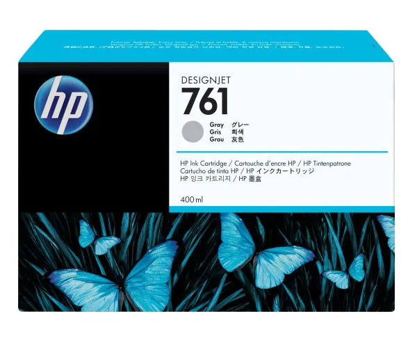 HP Cartucho de tinta DesignJet 761 gris de 400 ml