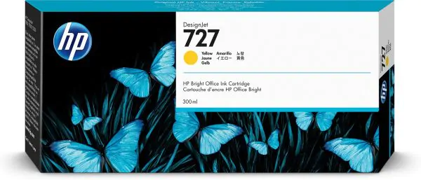 HP Cartucho de tinta DesignJet 727 amarillo de 300 ml