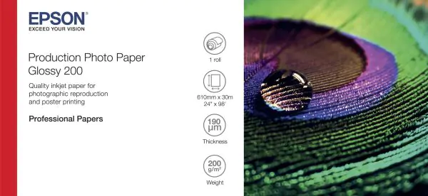 EPSON Production Photo Paper Glossy 200 24 x 30m