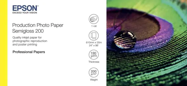 EPSON Production Photo Paper Semigloss 200 24 x 30m