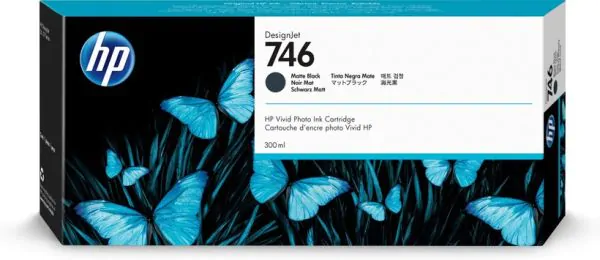 Cartucho de tinta HP Designjet 746 negro mate de 300 ml	