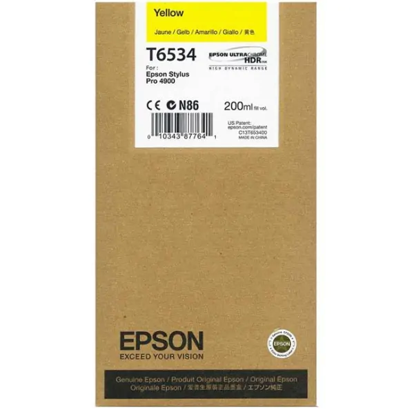 Cartucho Epson T6534 amarillo