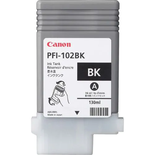 Cartucho de tinta negra Canon PFI-102BK