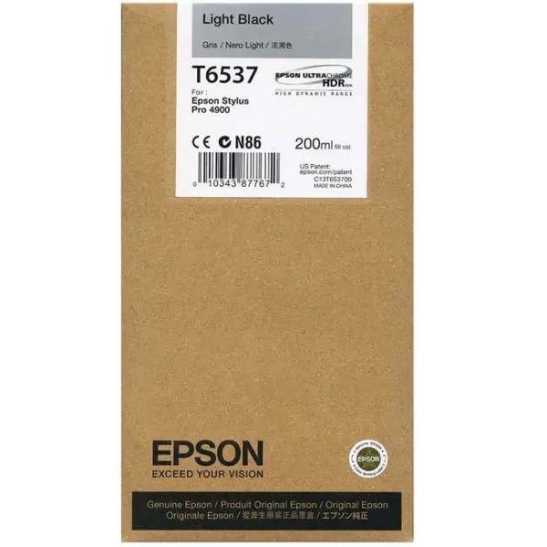 Cartucho Epson T6537 gris