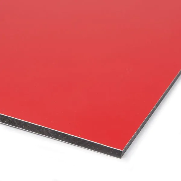 Panel dibond aluminio rojo/rojo - lámina de 0,30mm. - 74,8 x 152 cm. - caja de 8 planchas