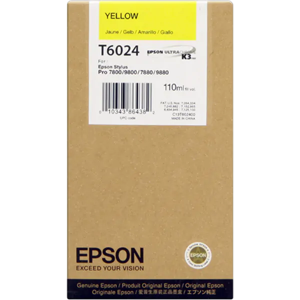 Cartucho Epson T602400 amarillo