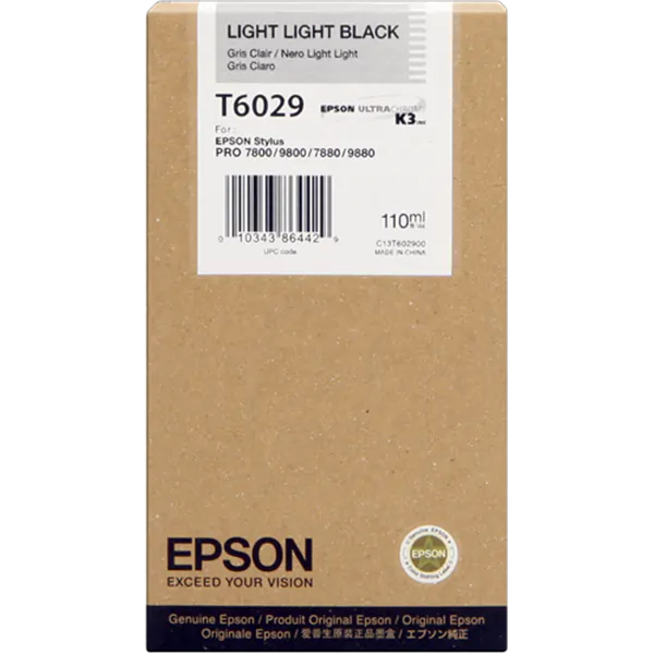 Cartucho Epson T602900 gris claro