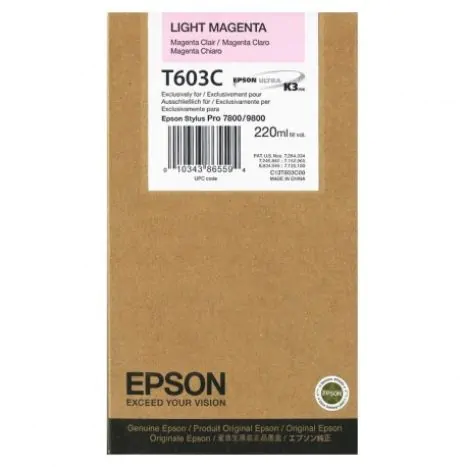 Cartucho Epson T603C00 magenta claro