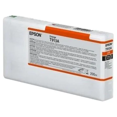 Cartucho de tinta Epson naranja T913A de 200ml.