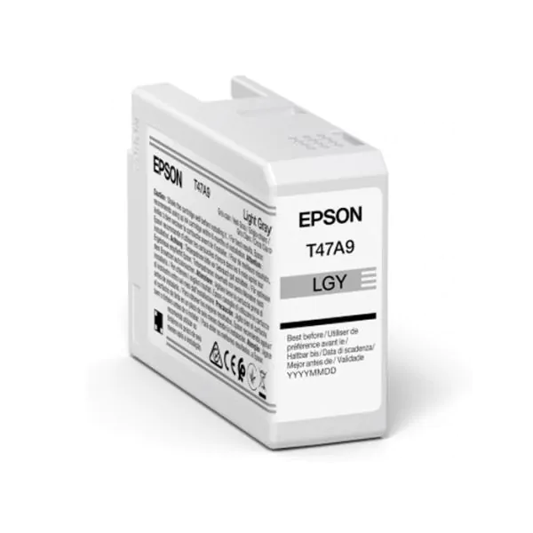 Cartucho de tinta Epson gris claro T47A9 de 50ml.