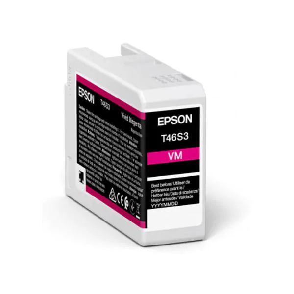 Cartucho de tinta Epson magenta T46S3 de 25ml.