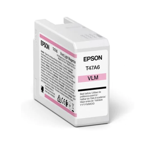 Cartucho de tinta Espon magenta claro T47A6 de 50ml.