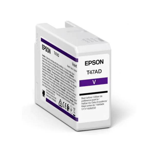 Cartucho de tinta Epson violeta T47AD de 50ml.