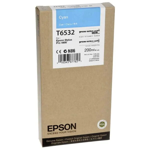 Cartucho Epson T6532 cian