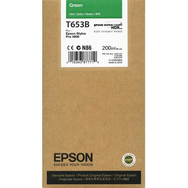 Cartucho Epson T653B verde