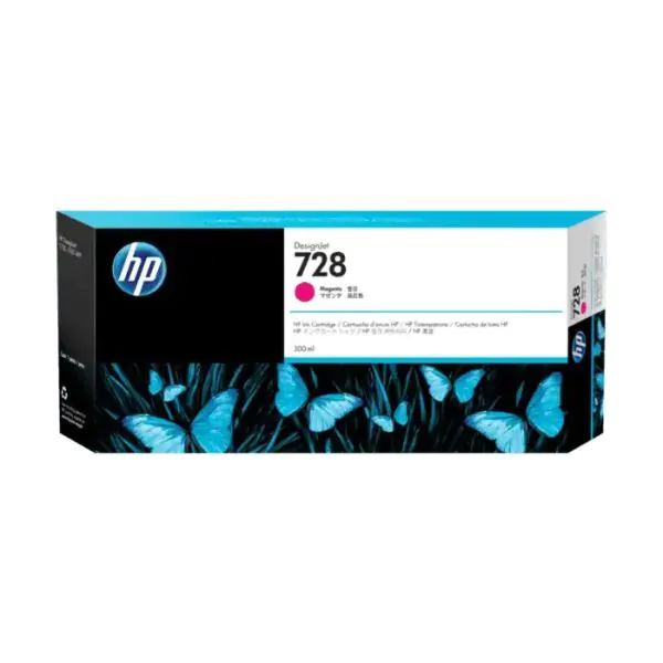 Cartucho de tinta HP Designjet 728 magenta de 130 ml	