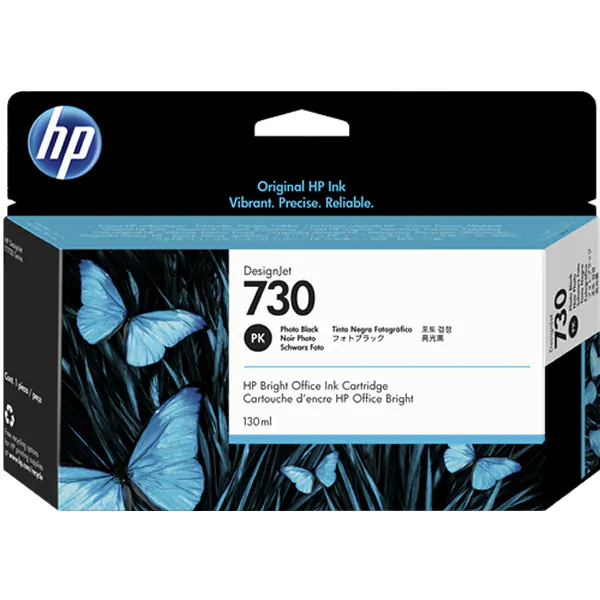 Cartucho de tinta HP DesingJet 730 Negro Fotográfico de 130ml	