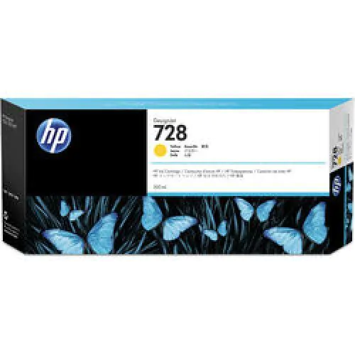 Cartucho de tinta HP Designjet 728 amarillo de 300ml	