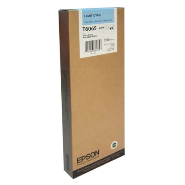 Cartucho Epson T606500 cian claro