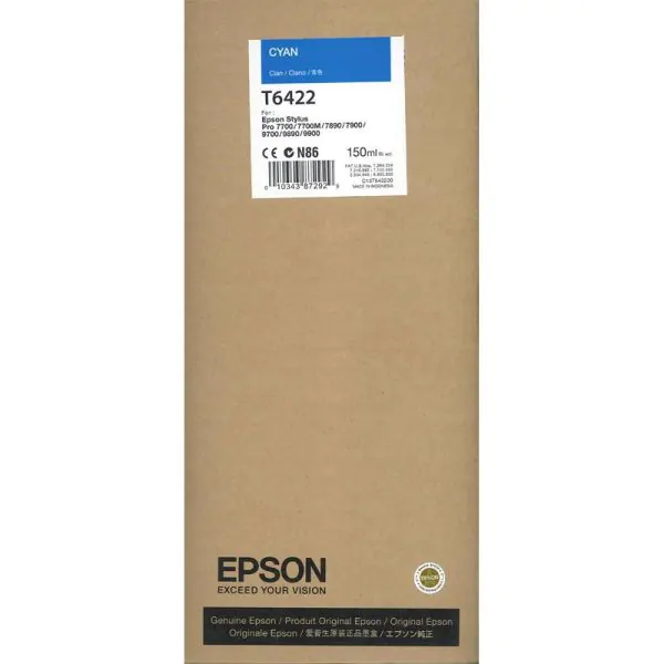 Cartucho Epson T6422 cian