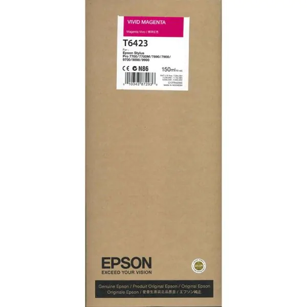 Cartucho Epson T6423 magenta vivo (150 ml)