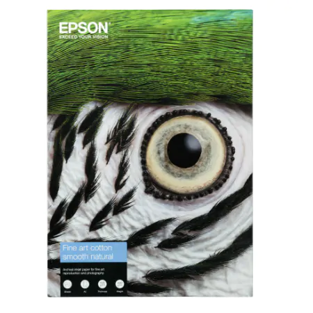 EPSON papel Fine Art Cotton Smooth Natural 300 g/m2 - A4 - 25 hojas