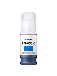 Cartucho de tinta Cián Canon PFI-050C de 70ml.