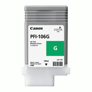 Cartucho de tinta verde Canon PFI-106G de 130ml.