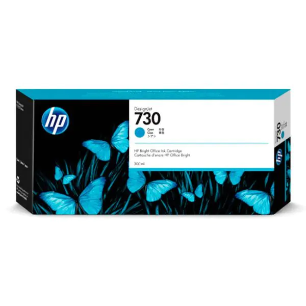 Cartucho de tinta HP DesingJet 730 cian de 300 ml	