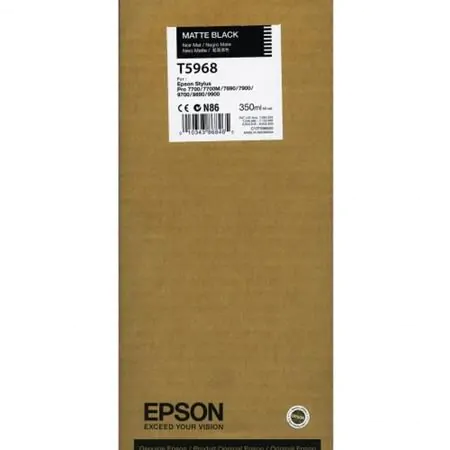 Cartucho Epson T596800 negro mate