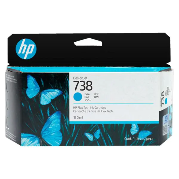 HP DESIGNJET 738 CARTUCHO CIAN 130ML