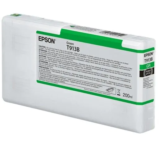 Cartucho de tinta Epson verde T913B de 200ml.