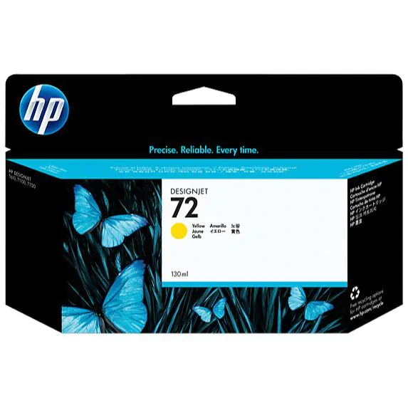 Cartucho de tinta HP Designjet nº 72 amarillo de 130ml	