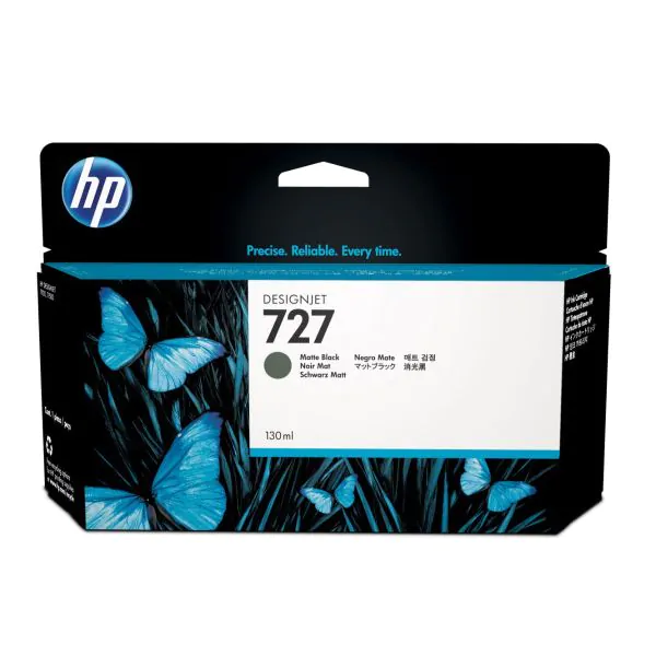 Cartucho de tinta HP Designjet nº 727 negro mate de 130ml	