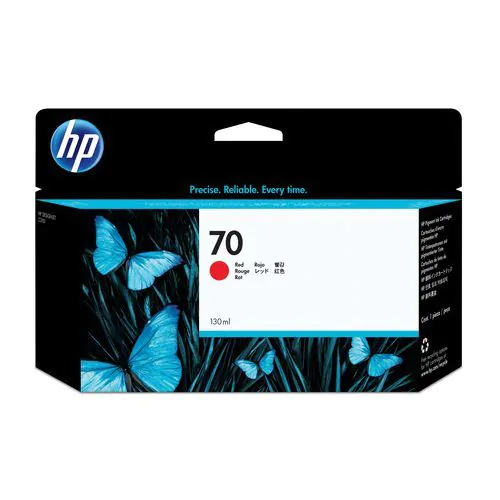 Cartucho de tinta HP Designjet nº 70 rojo de 130ml	