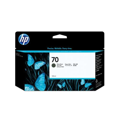 Cartucho de tinta HP Designjet nº 70 negro mate de 130ml	