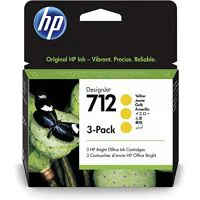 Cartuchos toner HP 712 pack de 3 Amarillo	