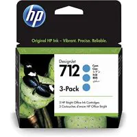 HP Paquete de 3 cartuchos de Tinta DesignJet 712 cian de 29 ml