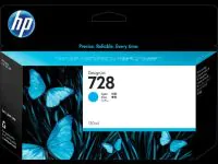 HP Cartucho de tinta DesignJet 728 cian de 130 ml