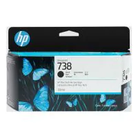 HP Cartucho de tinta negra DesignJet 738 de 130 ml