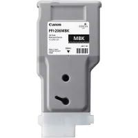Cartucho de tinta negro mate Canon PFI-206MBK de 300ml.