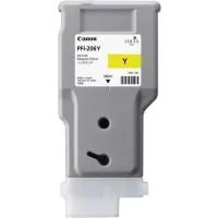 Cartucho de tinta amarillo Canon PFI-206Y de 300ml.