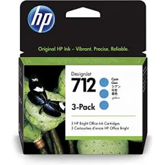 Cartuchos toner HP 712 pack de 3 Cian	