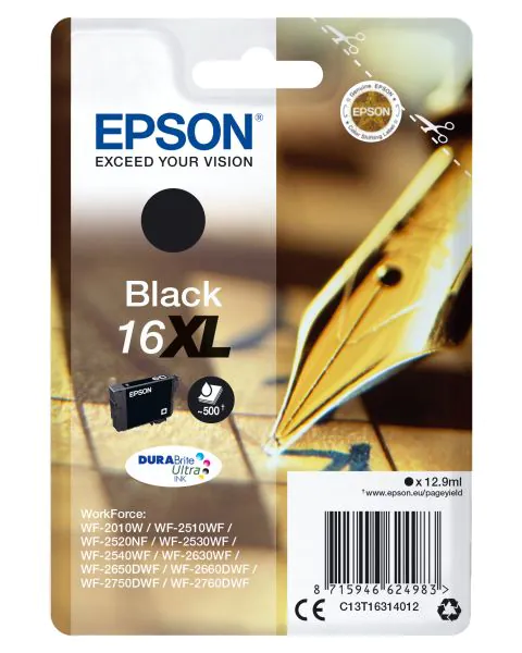 Epson DURABrite Ultra Ink Cartucho Negro 16XL (Blister+ Alarma acustico/Radiofrecuencia)