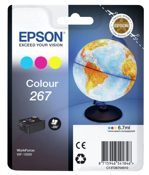 EPSON Singlepack Colour 267 ink cartridge with RF